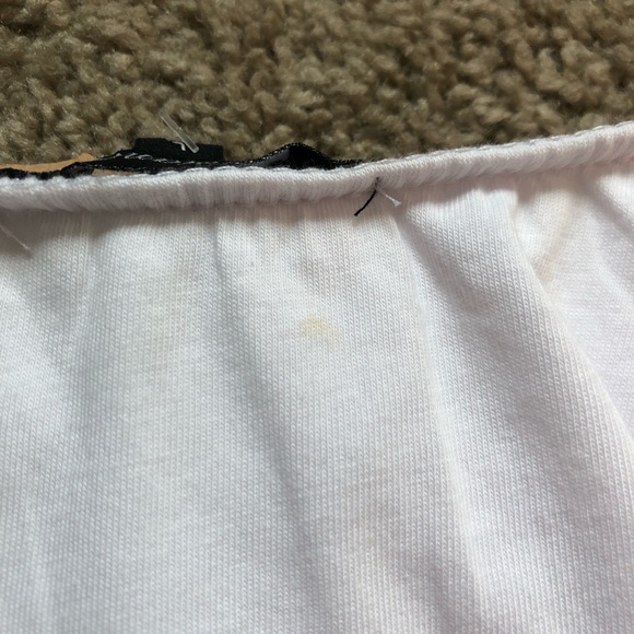 Ambiance white off the shoulder crop top - Picture 8 of 10